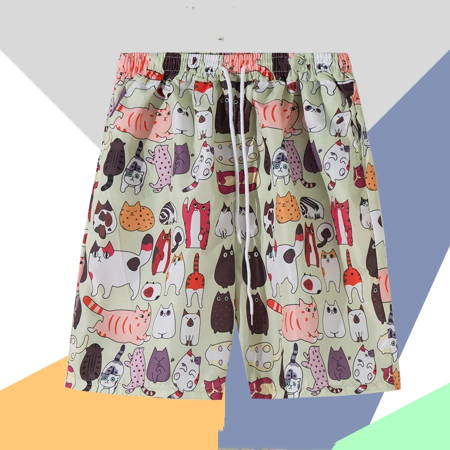 

Summer Beach Shorts for Outdoor Wear, Quick Drying, Sanya Tourism, Beach Surfing, Lazy Style, Big Shorts for Men