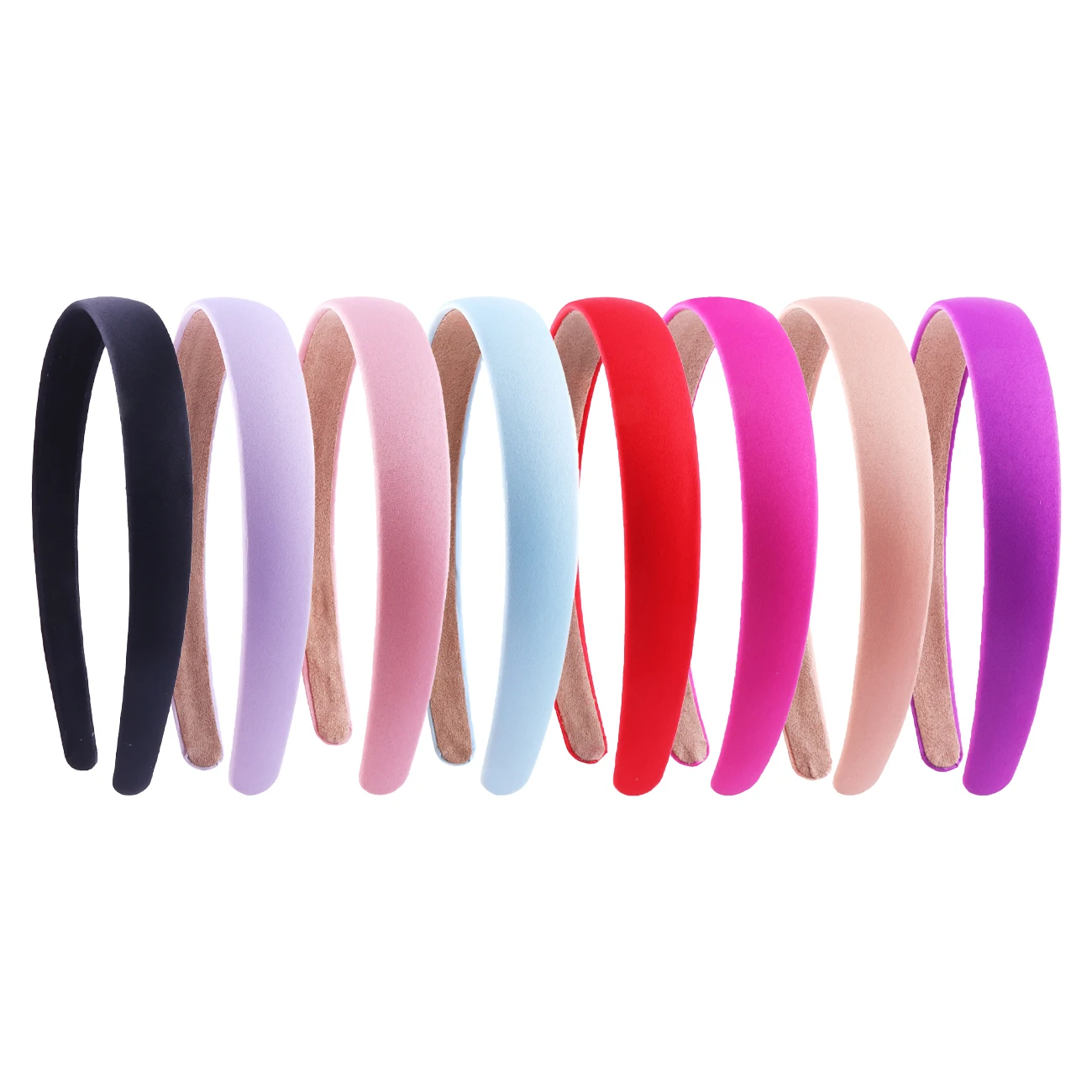 Solid Color Fabric Headband Multi-color Girls Hair Accessories for Daily Wear Party Shooting Outfit Matching