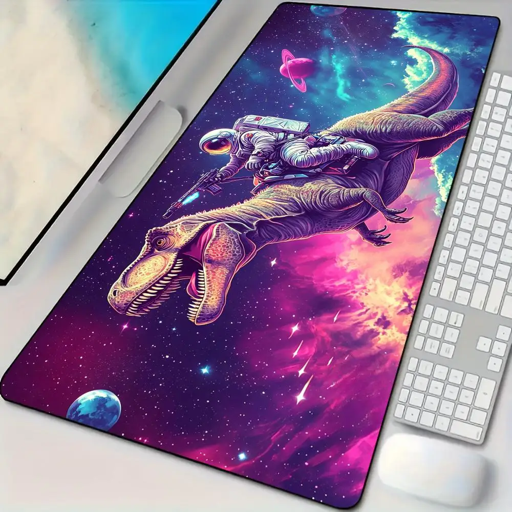 Psychedelic Cosmic Astronaut Mouse Pad Desk Mat Large Computer Office Carpet Mousepad Gamer Gaming PC Accessories Keyboard Rug