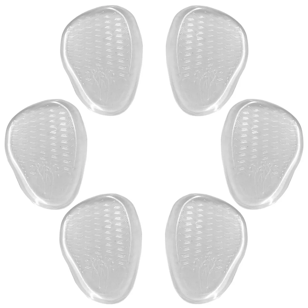 Non-skid High Heel Pad Heels Half Size Transparent Women's Forefoot Anti-pain and Stickable Non-slip Insole Soft Front Pads