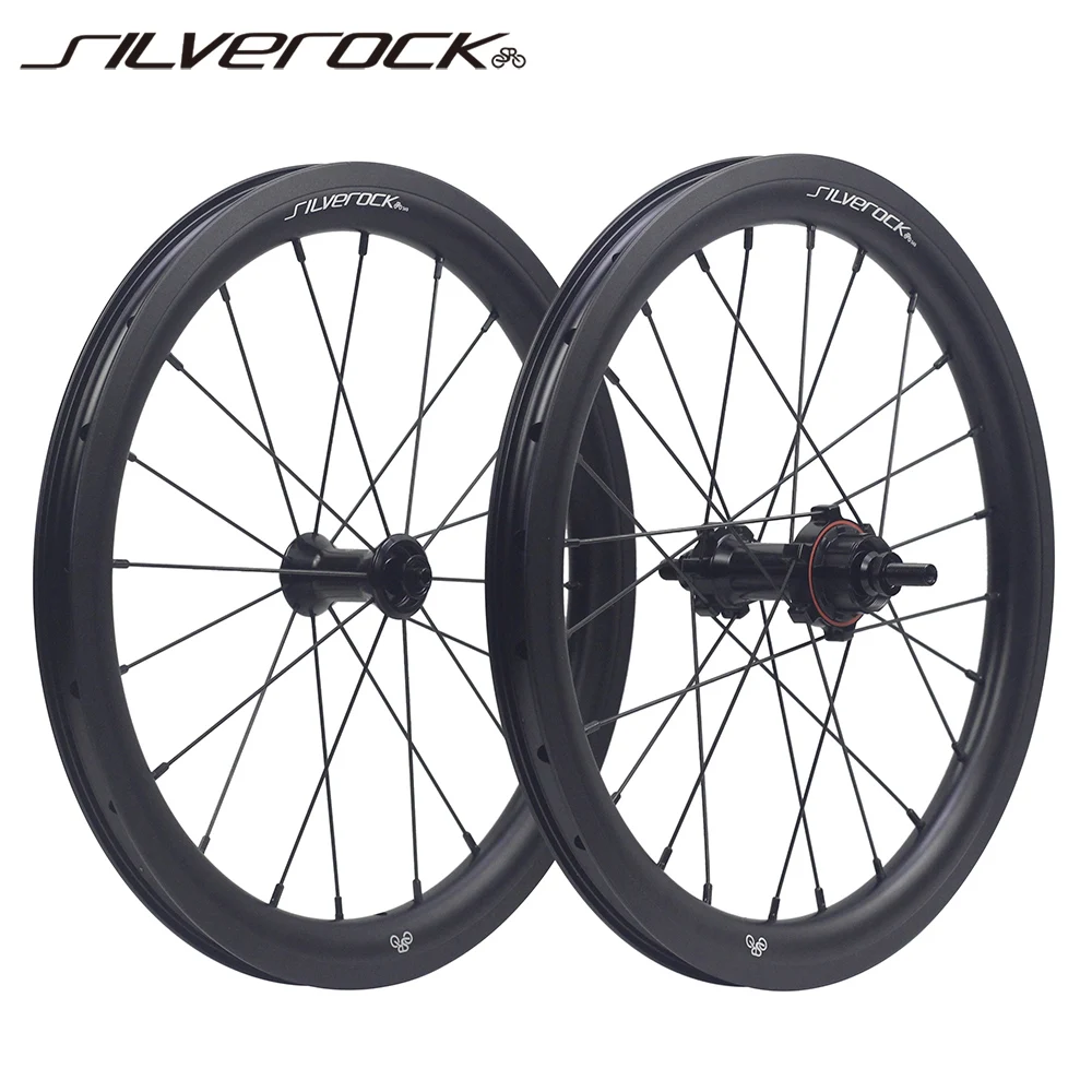 

SILVEROCK SR30A Alloy Wheels External 5 Speed 16 Inch 1 3/8 349 Rim Caliper Brake for Brompton 3sixty Folding Bike Wheelset