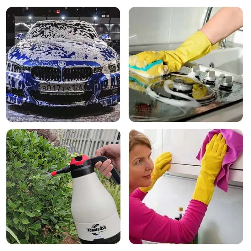 Electric Foam Sprayer Cordless Car Wash 8.4V 1.8L Foam Cannon Special Device Watering Can Manual Corrosion Acid Resistant