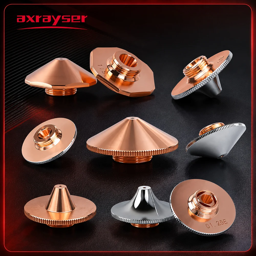 Axrayser Faserlaserdüse D28 D32 H15 M11 M14 Kaliber 0,8-6,0 Schneiddüse für Raytools Precitec WSX Laserschneidmaschine – Detail 1
