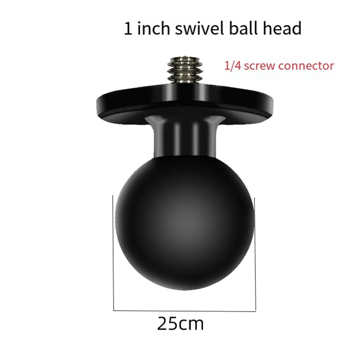 알루미늄 볼 헤드 어댑터, 25mm 마운트 베이스 오토바이, 휴대폰 거치대 핸들 바, 액션 카메라 액세서리, 신제품