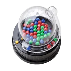 Electric Lucky Lottery Toy Number Picking Machine Mini Bingo Games Shake Double Color Ball No Battery For Entertainment Party