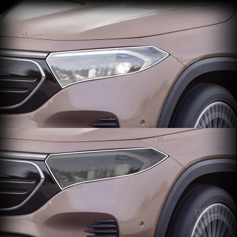 

Для Mercedes-Benz EQA EQB 2021-2023 внешняя фара автомобиля против царапин Строительная пленка для ремонта от царапин аксессуары