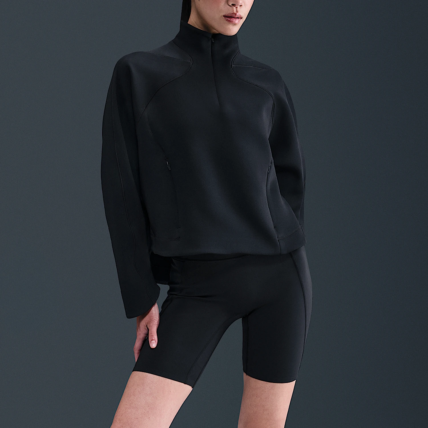 

Nike Authentic Autumn Women's Stand Collar Sports Durable Pullover HV3576-010