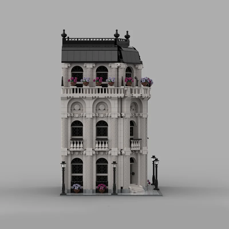 2788 قطعة منزل وحدات MOC منزل سكني مع وحدات قابلة للفصل بناء تعليم كتل ذاتية الصنع هدية ألعاب عيد الميلاد