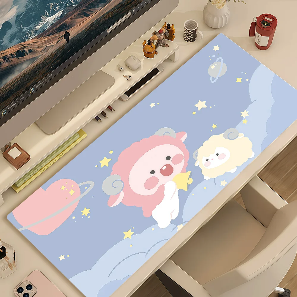 Cartoon K-KAKAO CUTE Mouse Pad Large Non-slip Lockedge Desktop Computer Desk Mat Keyboard Writing MousePad Office Gamer Student