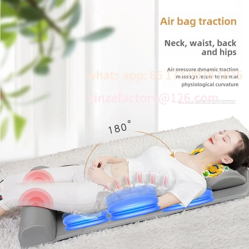Customizable Electric Full Body Massage Mat With Heat Vibration Massage Neck Kneading Massager Airbag Back Waist Traction