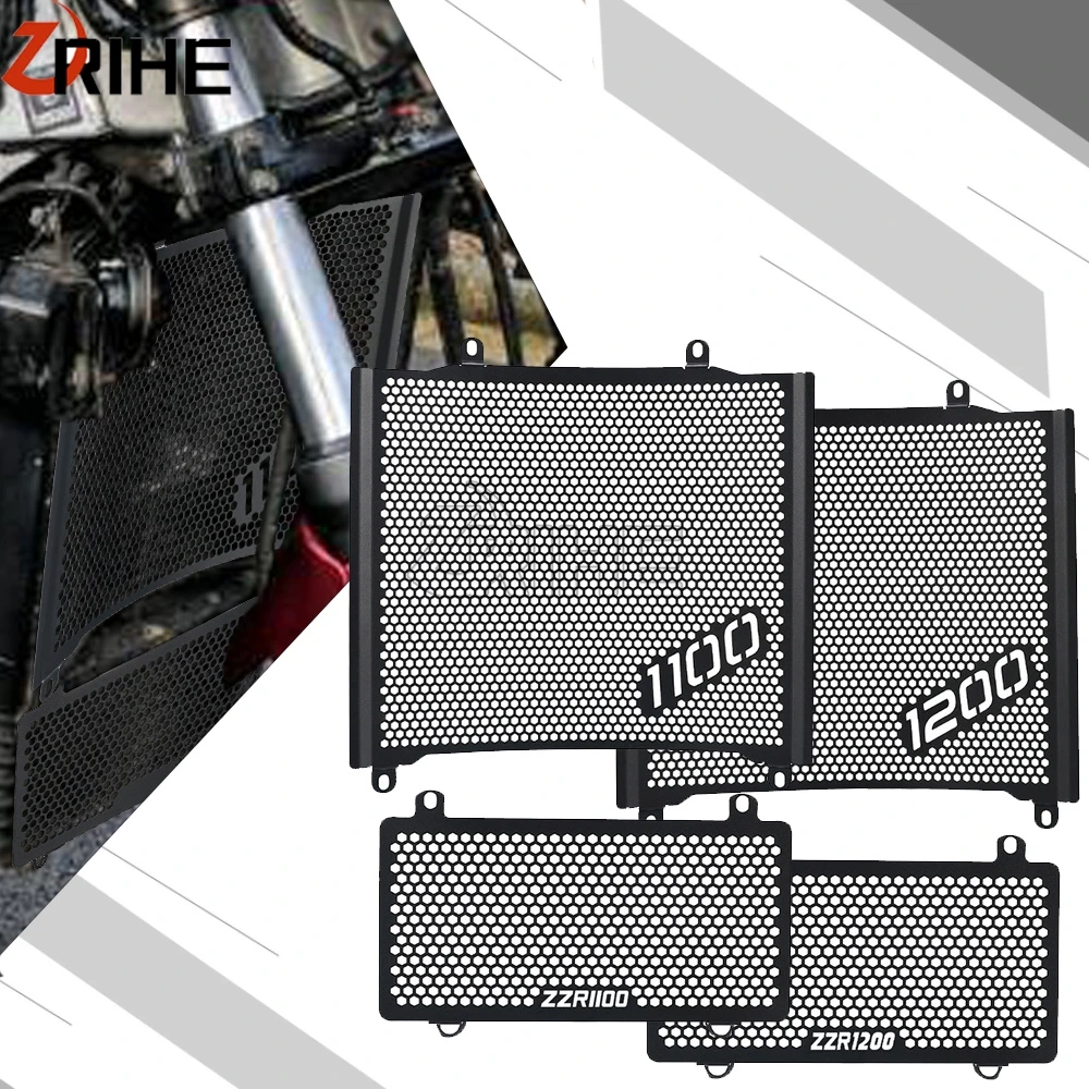 

ZZR1200 / ZX-12 2002-2006 Motorcycle Radiator Grille Guard Protector Cover Protection For Kawasaki ZZR1100 Ninja ZX-11 1989-2001