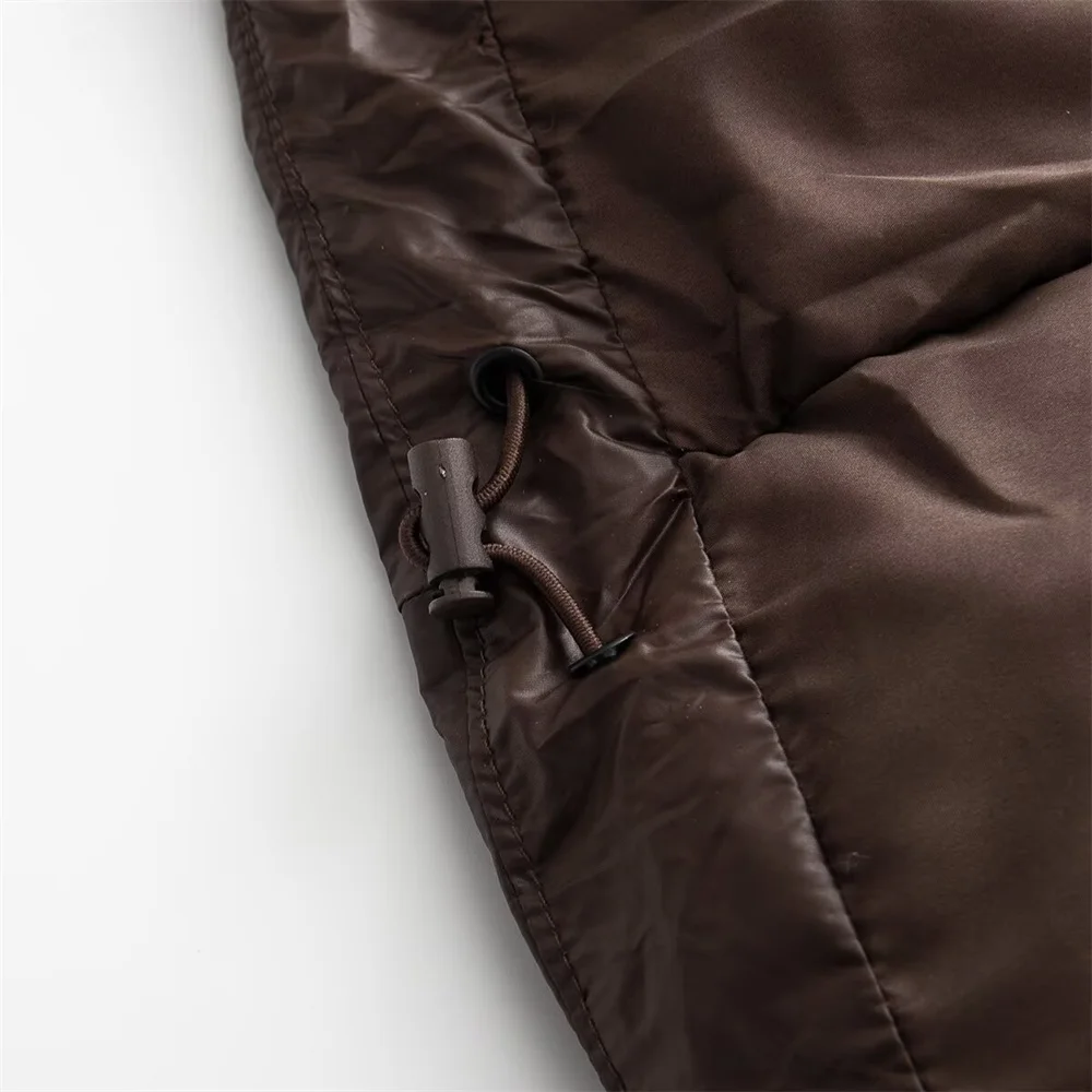 겨울 신상 여성 의류 유럽 및 미국 스타일 심플하고 다재다능한 스탠드 칼라 두꺼운 다운 코튼 재킷