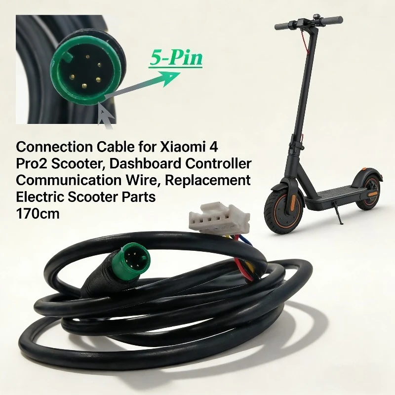 Durable Communication Connection Cable for Xiaomi 4 Pro 2nd Electric Scooter Dashboard Wire, Replacement Electric Scooter Parts
