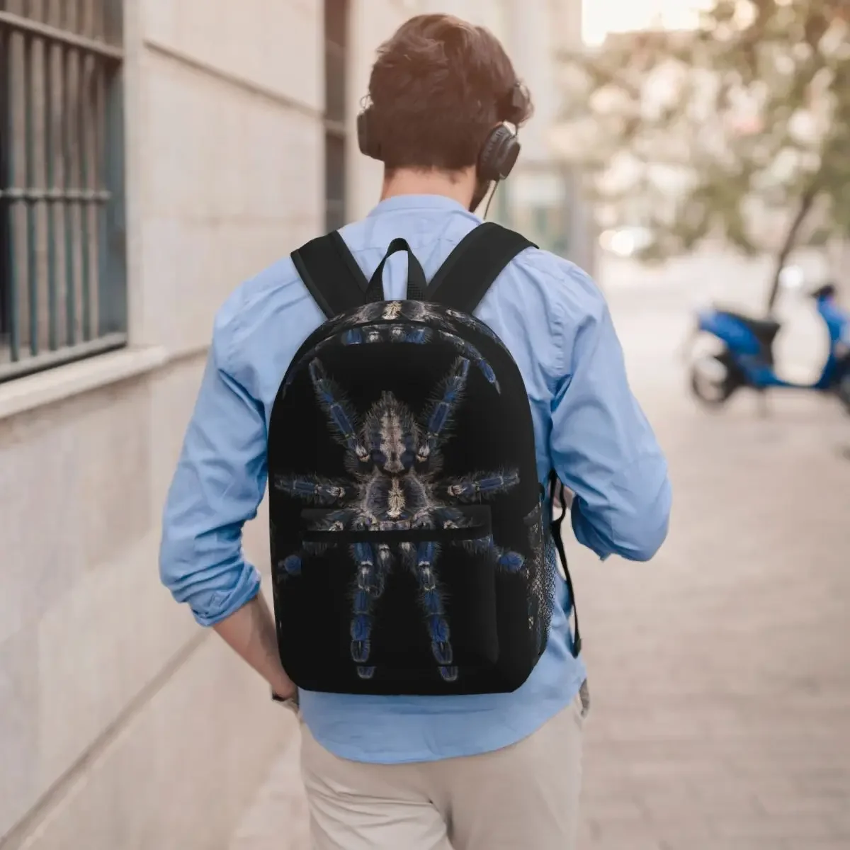 Realistic Spider Student Backpack School Bag Hiking Travel Daypack for Men Women Bookbag Shoulder Bags