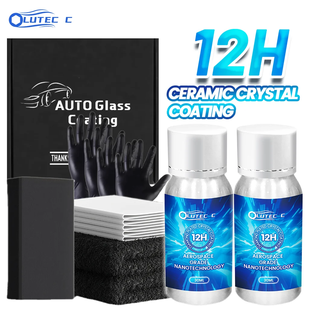 

Комплект из 2 керамических покрытий Aerospace Nano 12H, 30 мл, автомобильная краска для автодетализации, автомобильный комплект с керамическим покрытием, уход за полированной восковой пленкой