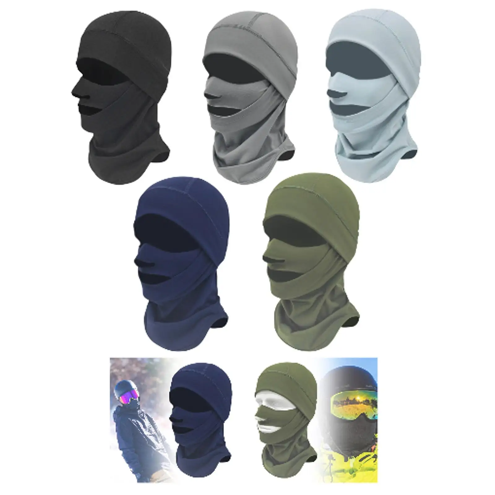 Máscara de esqui de inverno, aquecedor de pescoço, multiuso, ciclismo, capa facial para corrida, esportes ao ar livre, snowboard, bicicleta, esportes de inverno