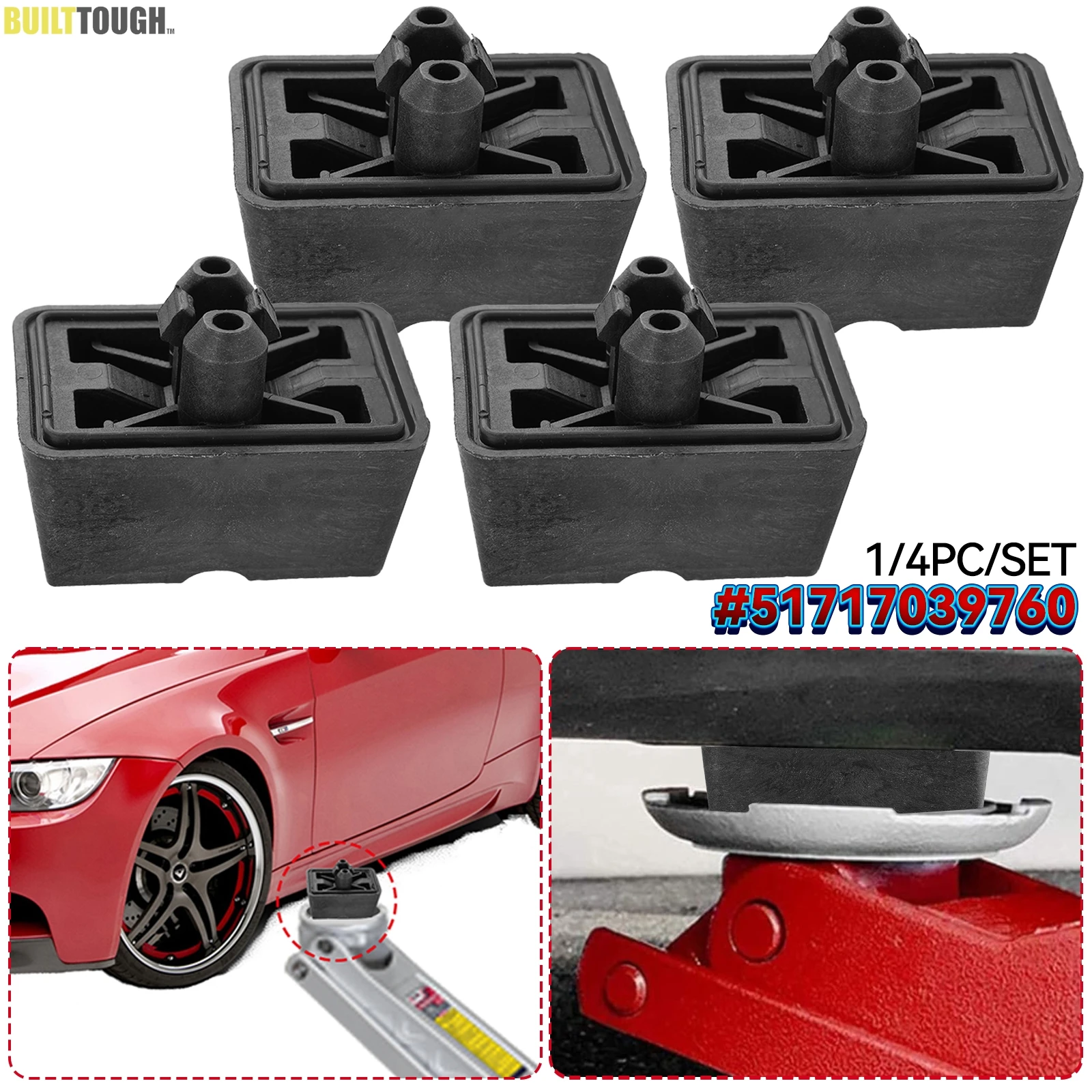 

1/4pcs 51717039760 Under Car Jack Lift Jacking Point Support Pad Plug Block Cover for BMW Mini R50 R55 R56 R57 R58 R59 R52 R53