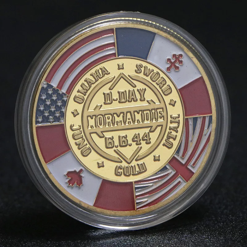 Souvenir Coin German World War II Normandy Landing Maple Leaf Commemorative Coin Collection Coin 82 Division Coins