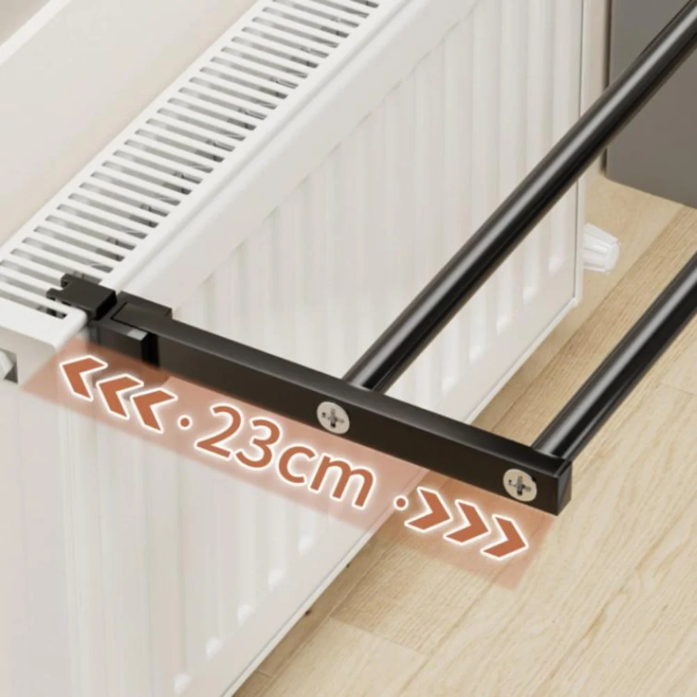 Stainless Steel Radiator Towel Drying Rack with Retractable Feature for Maximizing Airflow Around Wet Items Near Heat Sources