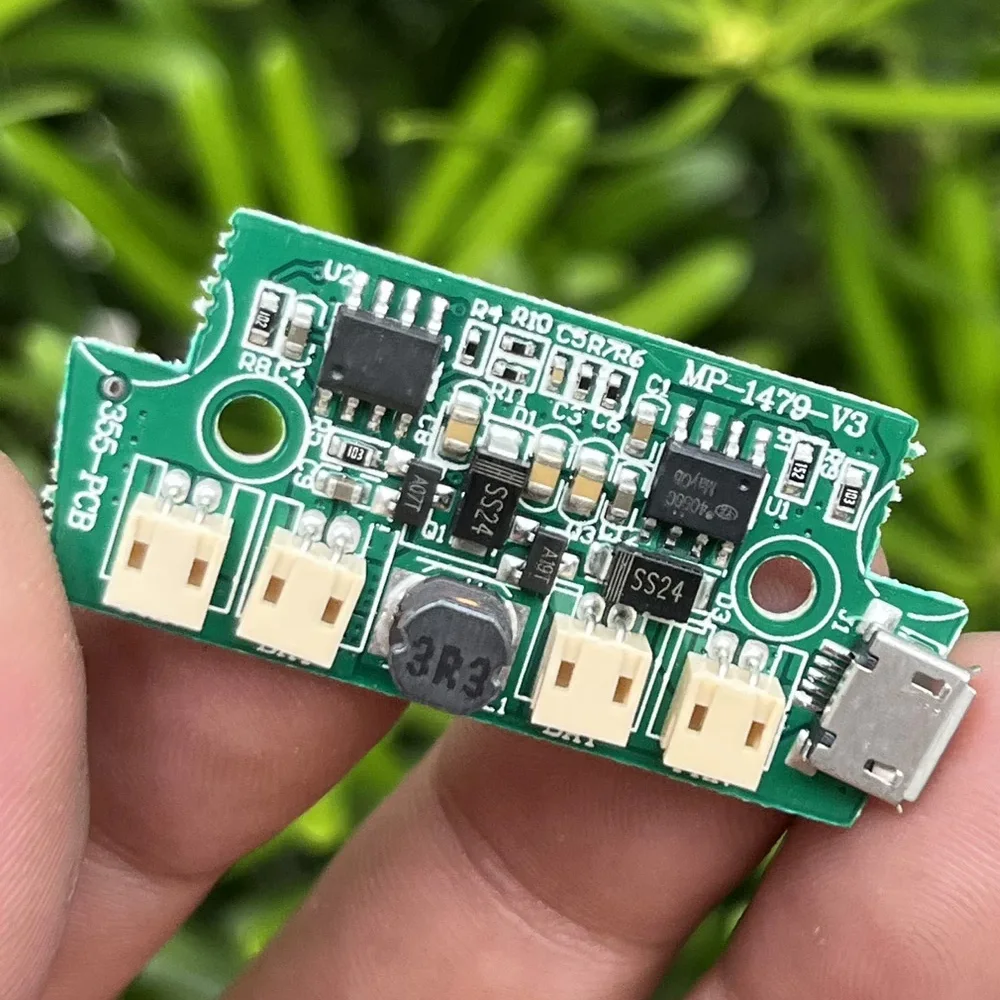 dual Fan motor control model for 3.7V battery 3 speed adjustment