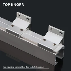 TOPKNORR Sliding Door Sliding Wheel Sliding Rail Side Mounting Side Decoration Aluminum Sliding Door Kitchen Buffer Track