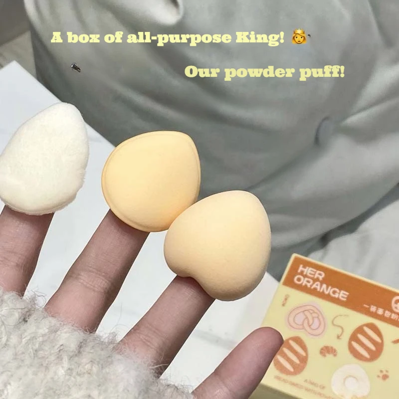 مجموعة إسفنجة الإبهام إسفنجة مزج صغيرة متدفقة لأداة تجميل ناعمة وصديقة للبشرة