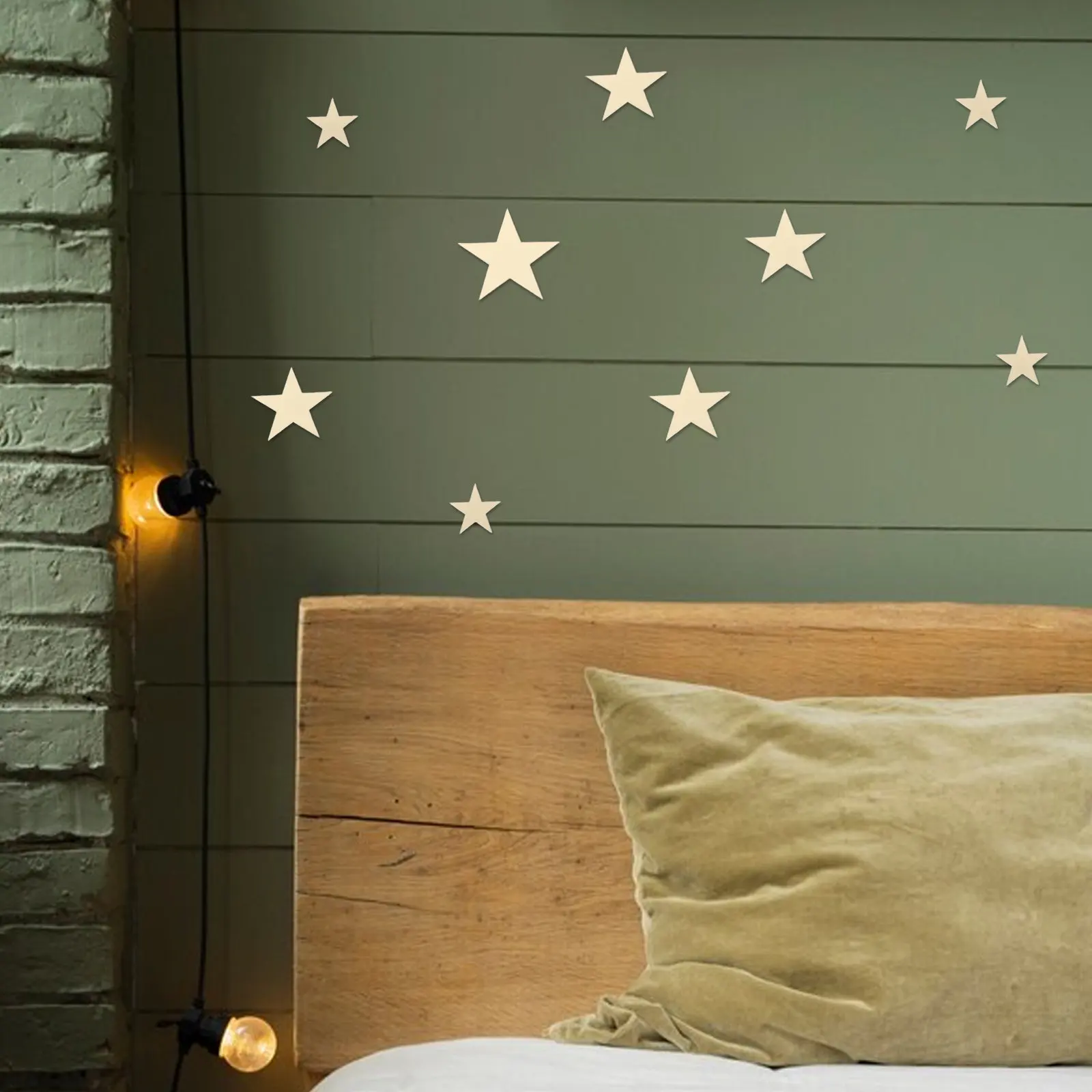 40Pcs Wall Stickers Acrylic Peel and Stick Decals Brighten Space Create Dreamy Starry Night Ambiance Living Room