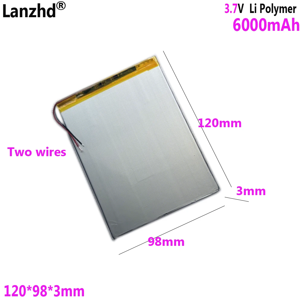 

New 3098120 3.7V 6000mAh Tablet PC Battery For Prestigio MultiPad Visconte Quad PMP880TD 8.0"