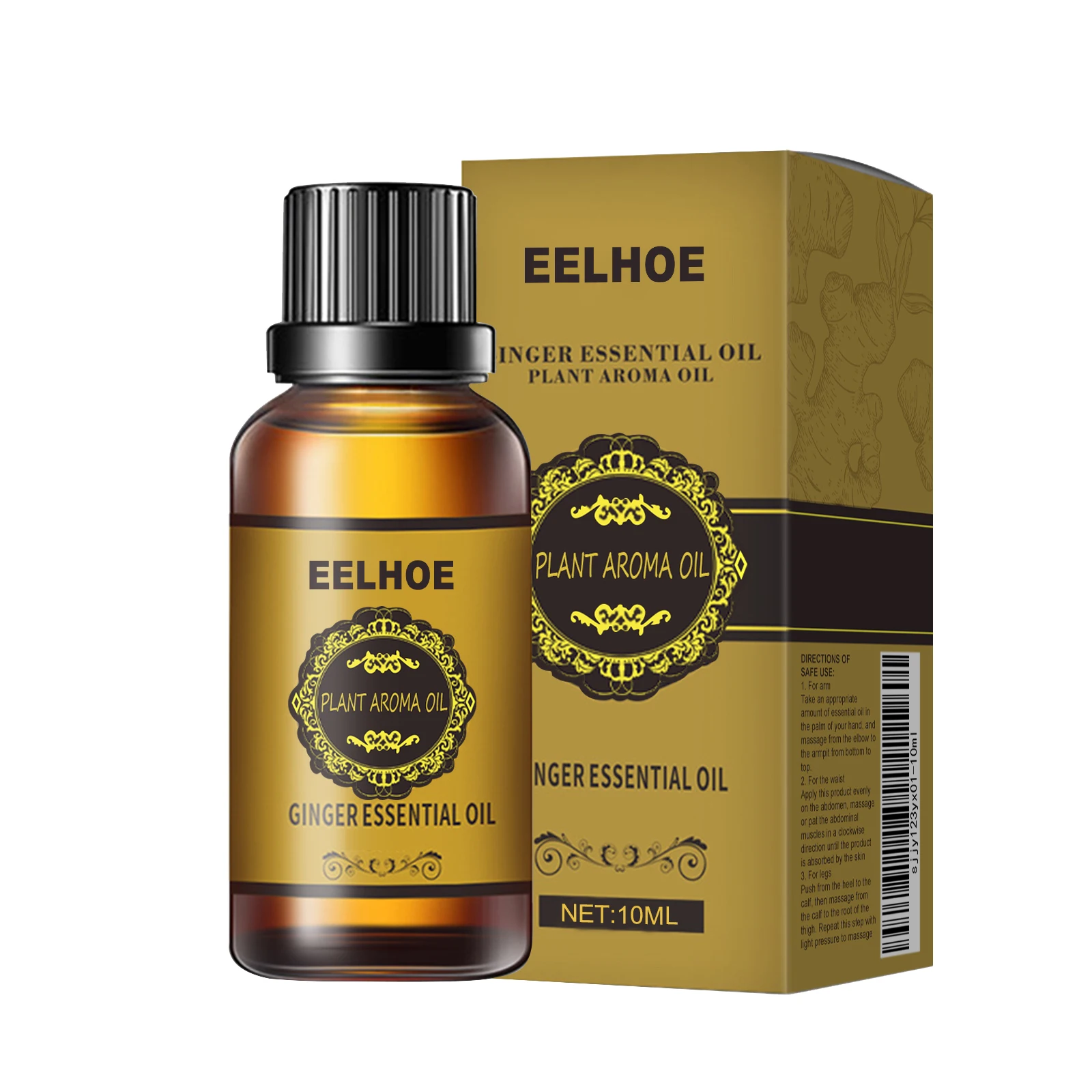 زيت التخسيس العطري سريع الامتصاص لحرق الدهون مستخلص طبيعي لتصريف البطن الزنجبيل الاسترخاء مدلك زيت الجسم للنساء 10 مللي