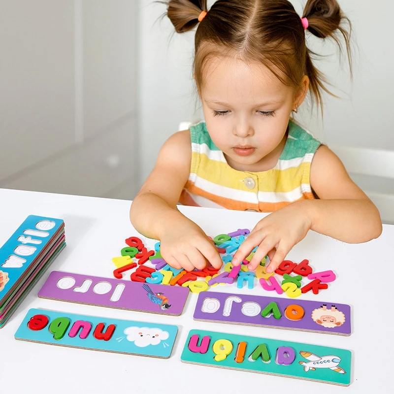 Spanish Animal Puzzle Card Early Childhood Education Educational Toy Card Children's Literacy Card Baby Learn Spanish view 2