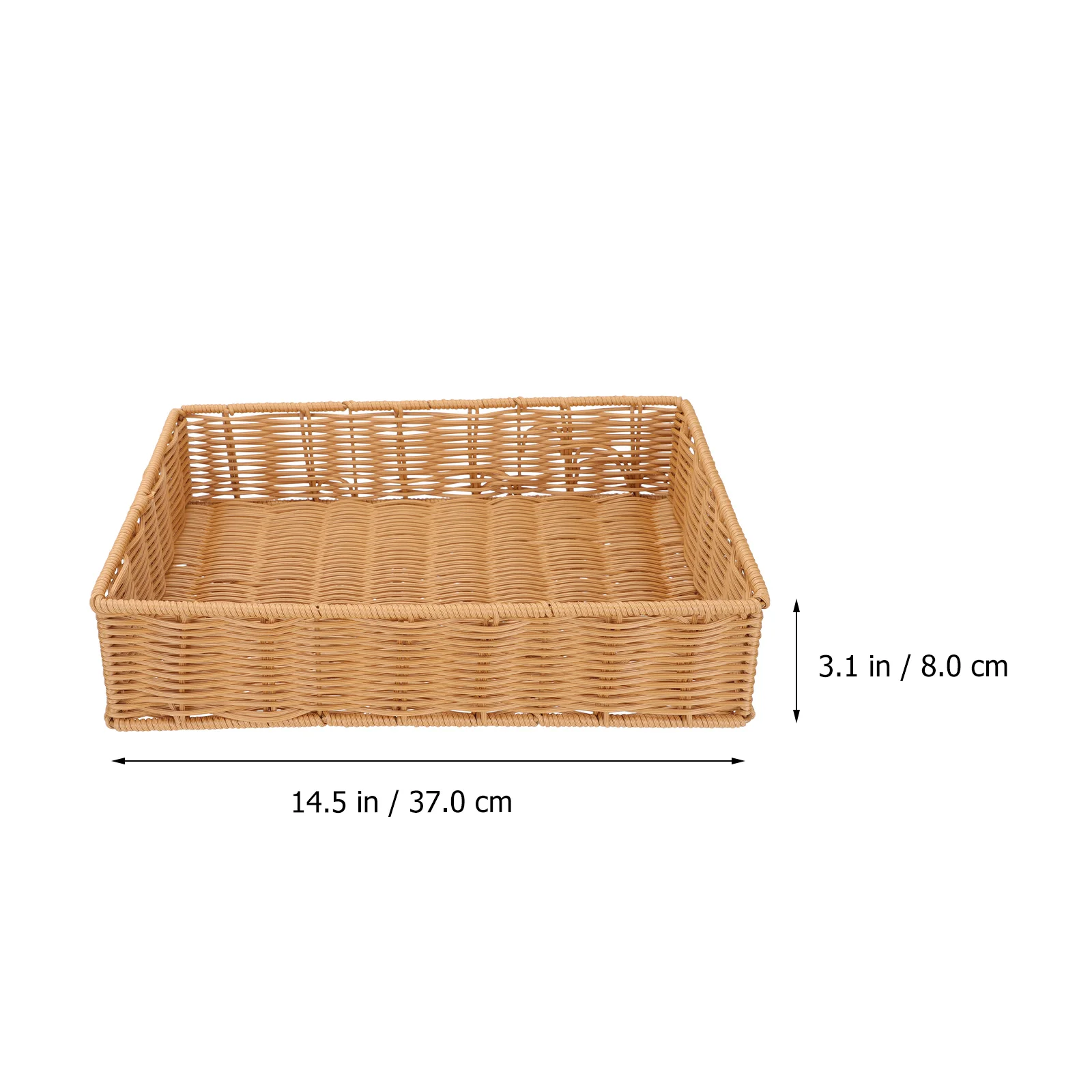 Imitation Rattan Storage Basket Creative Woven Exquisite Sundries Organizing Wicker Packing Decorative Gift Iron Miss