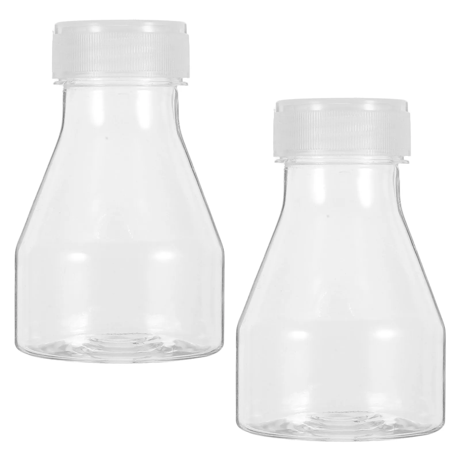 2 Pcs Flask High Temperature Culture Bottle Cell Flasks Laboratory Use Resistance Bottles Transparent