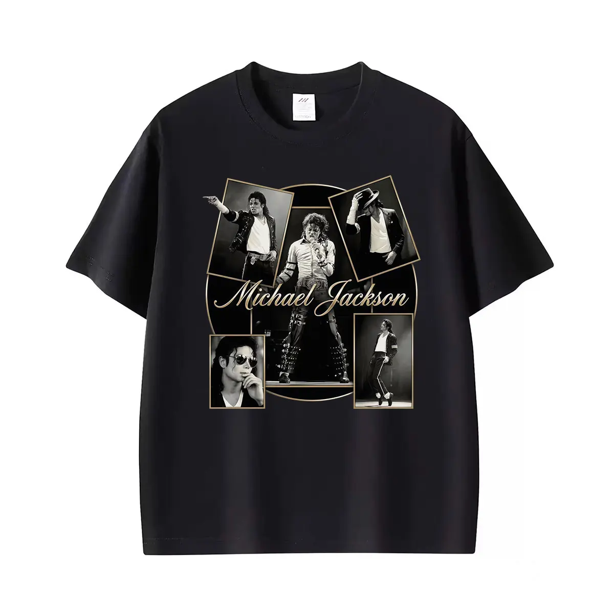 King of Pop Halftone Pop Star T Shirts Michael Jackson Retro Music Movie T-shirts Men Women Casual Cotton Oversized T-shirt Tops