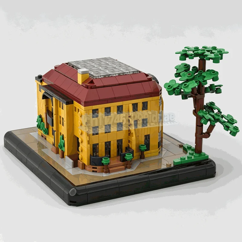 NEW 1191 Pieces Modern Architectural Villa Building Blocks Elegant House Garden Tree Street Scene Model DIY Assembly Toy Gifts