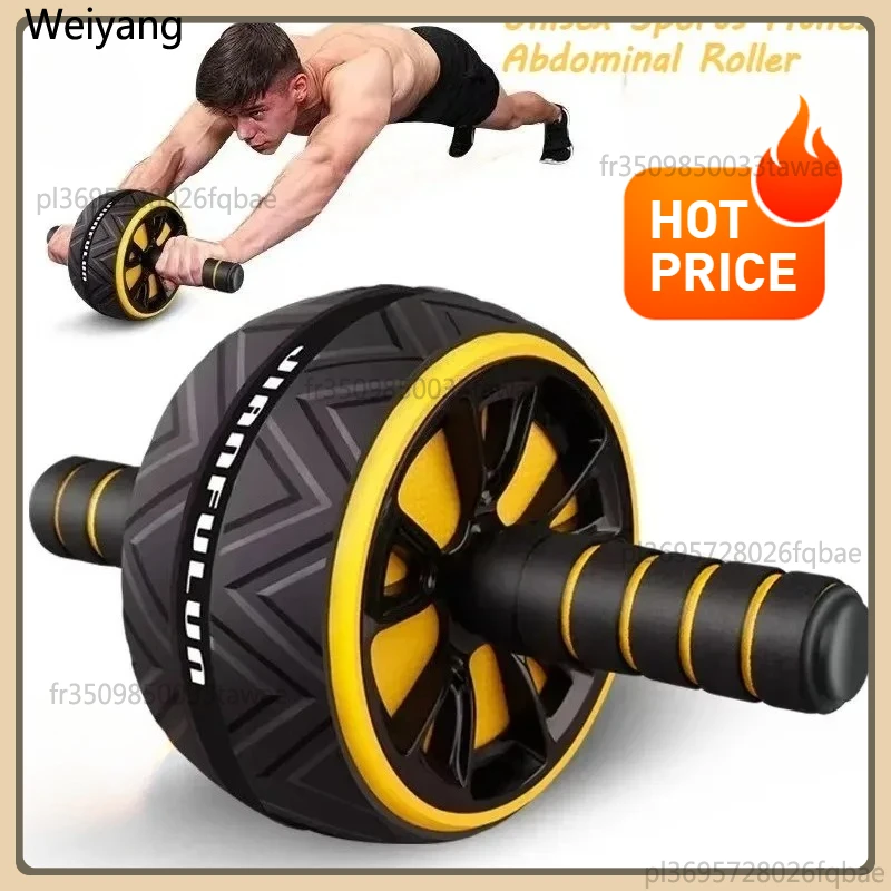 Dual-Wheel Silent Ab Roller Abdominal Wheel Fitness Equipment for Men Women Home Gym Workout