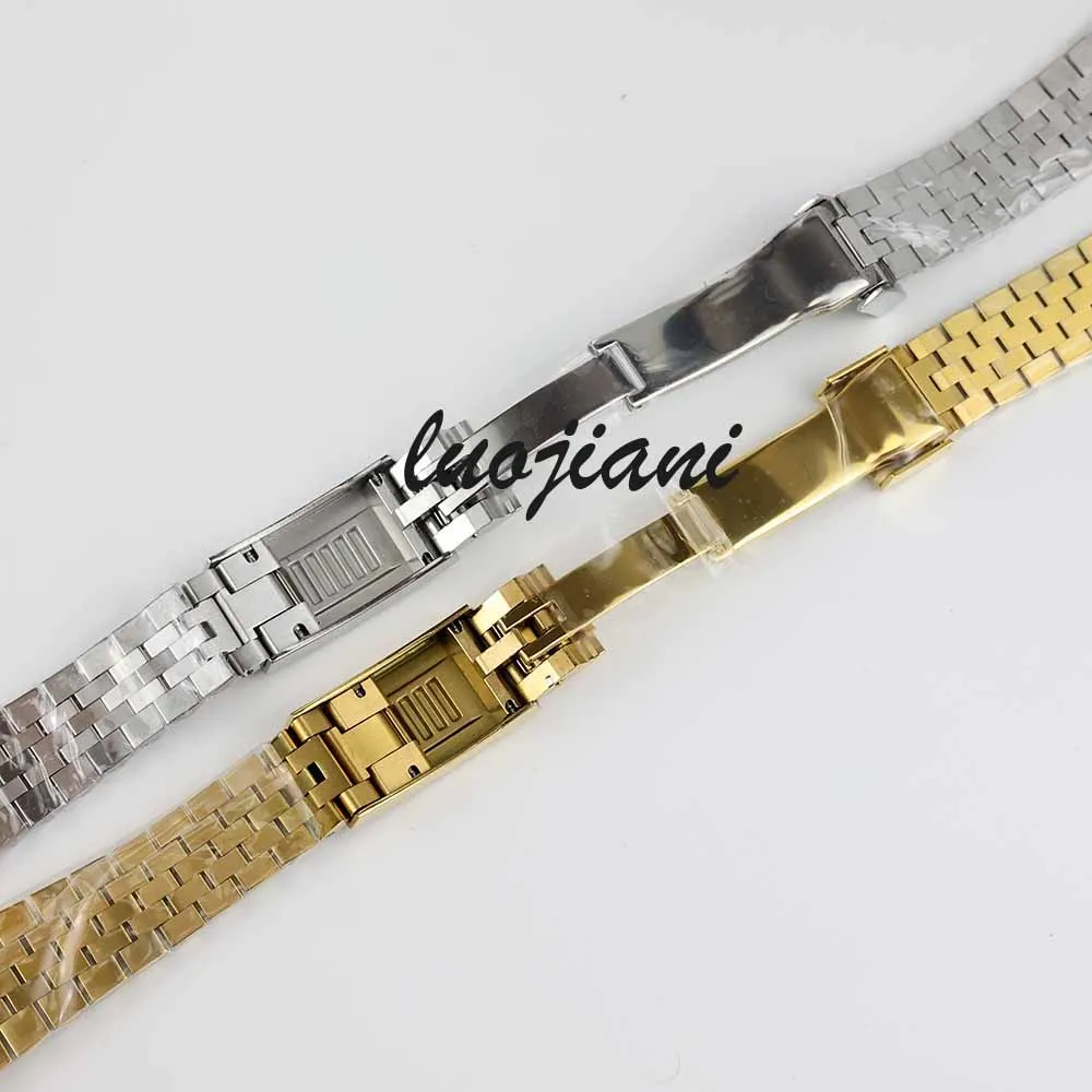 20mm jubilee bracelet stainless steel strap black/rose gold/silver Glide Lock Clasp Wristband for Sub Log NH34 NH35 Watch case