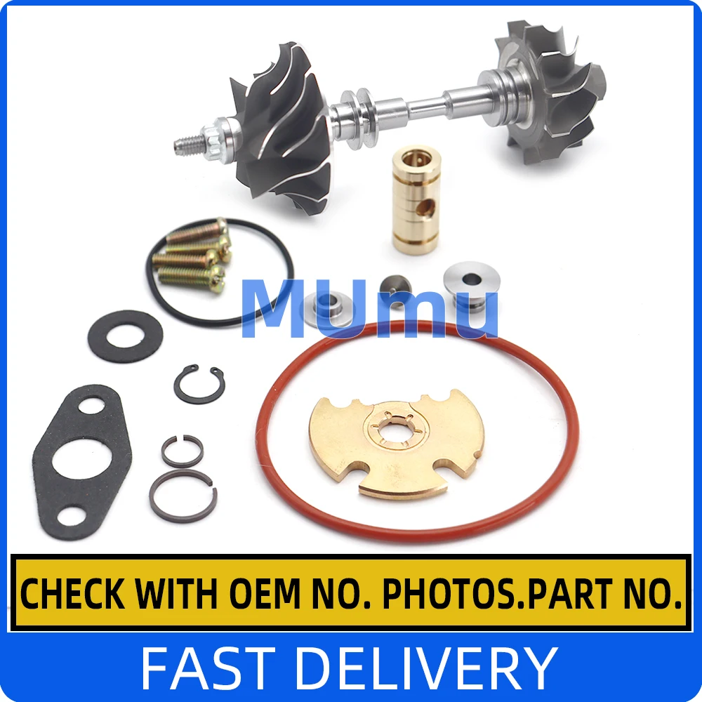 

GT1544V Turbo Shaft&Wheel&Repair Kit For Mini cooper Citroen Ford Mazda Peugeot 1.6 HDi 80 Kw DV6TED4 2004 750030 753420