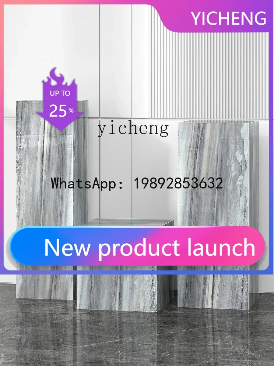 

rock slab stone base hotel clubhouse shopping mall living room display stand floor decoration