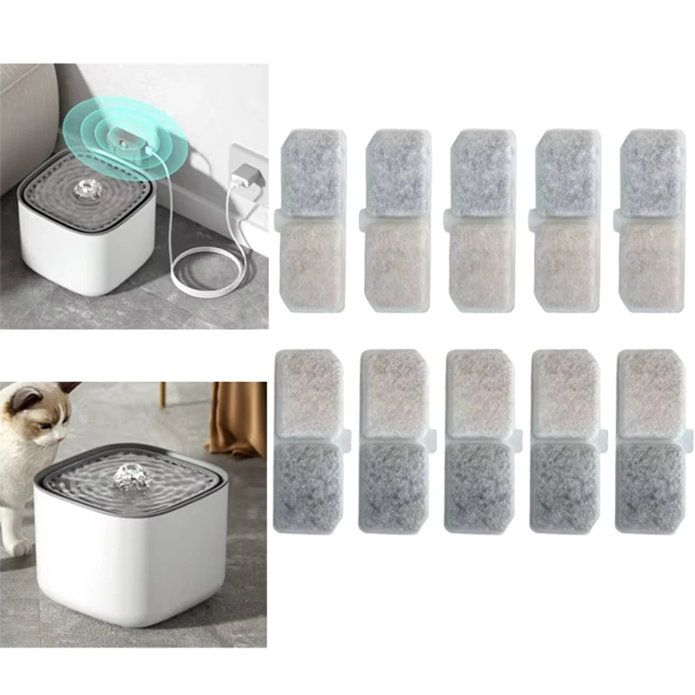 Cat Water Fountain Filter Replacement Filters , Activated Carbon filter for Pet Drinking Water Fountain Cats Water Dispenser