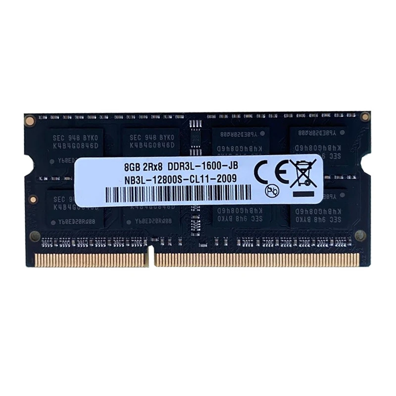 DDR3 8GB Laptop Ram Memory 1600Mhz PC3-12800 1.35V 204 Pins SODIMM Support Dual Channel For  AMD Laptop Memory