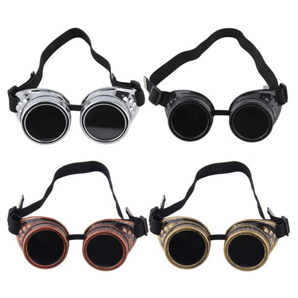 Steampunk Motorcycle glasses retro riding goggles sunglasses Gothic Style Driver Goggles Protective Glass for CosplayDecorations