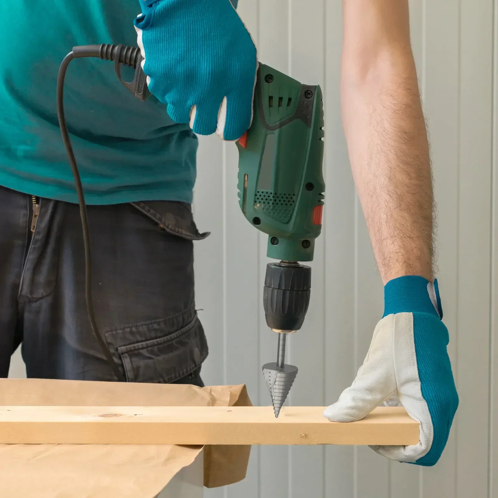 Pagoda Drill Step Drill Bit Open Multiple Aperture Silver Color High Speed Steel Ladder Structure For Open Hole