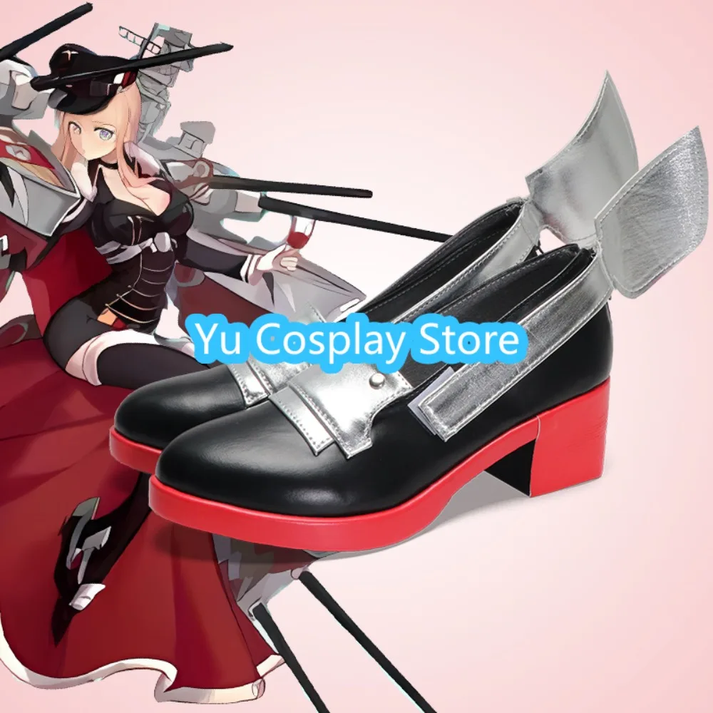 

Yu Cosplay Store Blue Route Bismarck Cosplay Shoes Anime Cosplay Shoes Boots Halloween Costumes Props