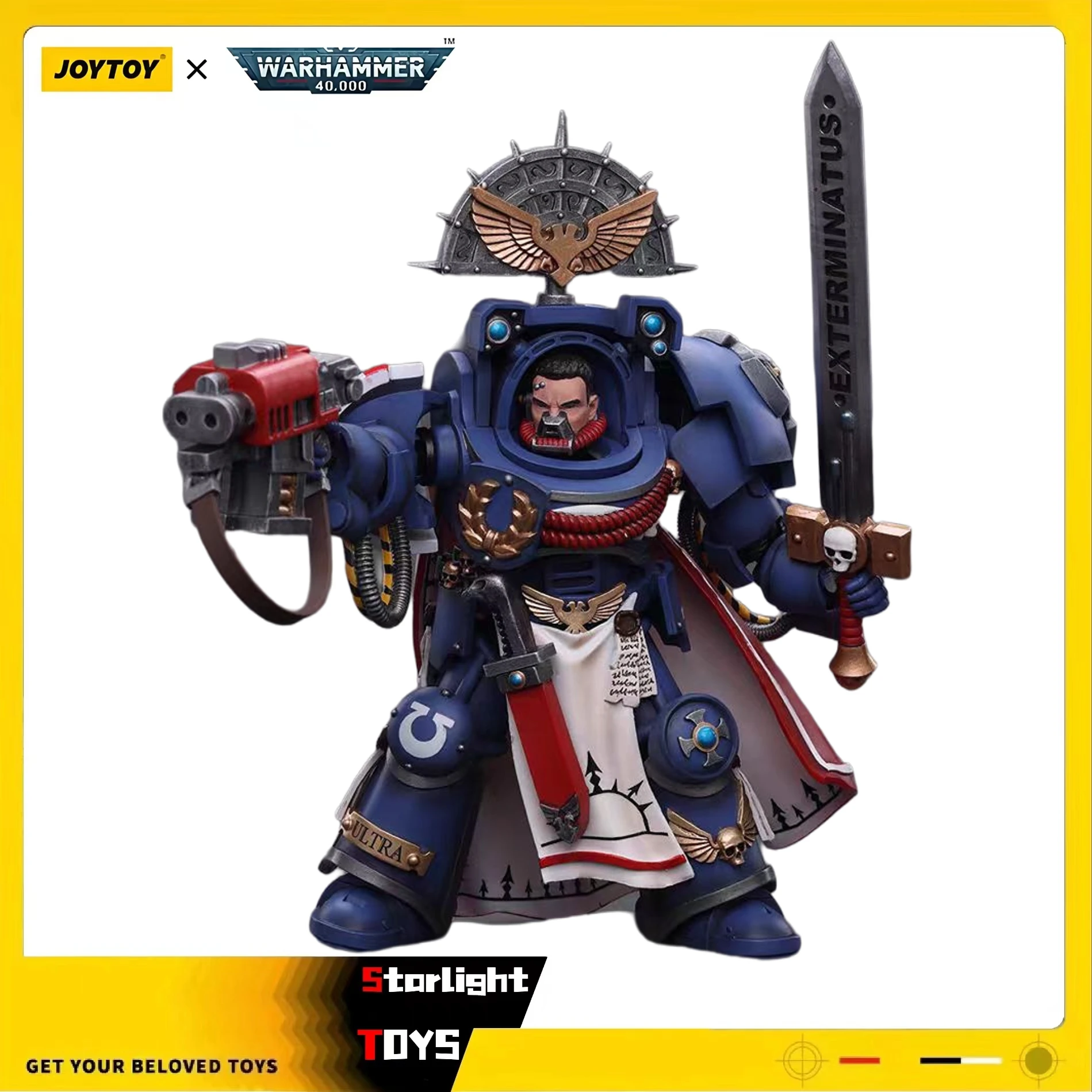 

JOYTOY 1/18 Action Figure Warhammer 40K Ultramarines Terminator Captain Model Toy Gift