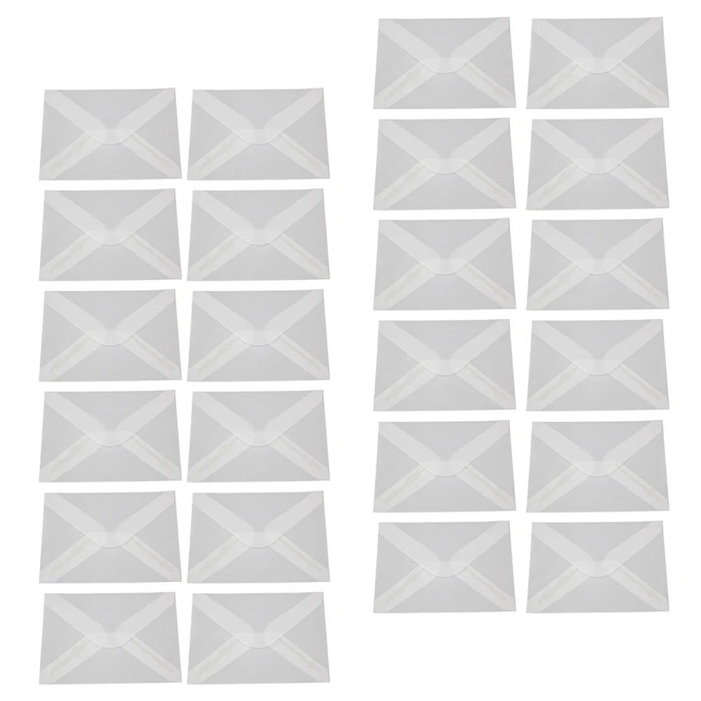 

50pcs Paper Envelopes 125x185mm Transparent Diamond Shaped Blank Envelopes for Cards Invitations Letters Photos