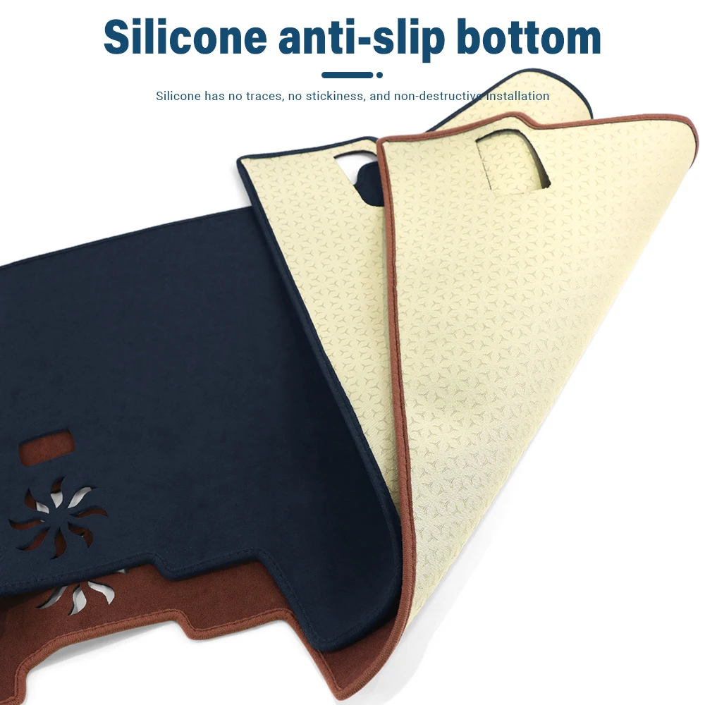 Car Dashboard Cover Avoid Light Pad Sun Shade Anti-UV Carpet Non-Slip Mat Accessories For Honda Civic 11th 2021 2022 2023 2024