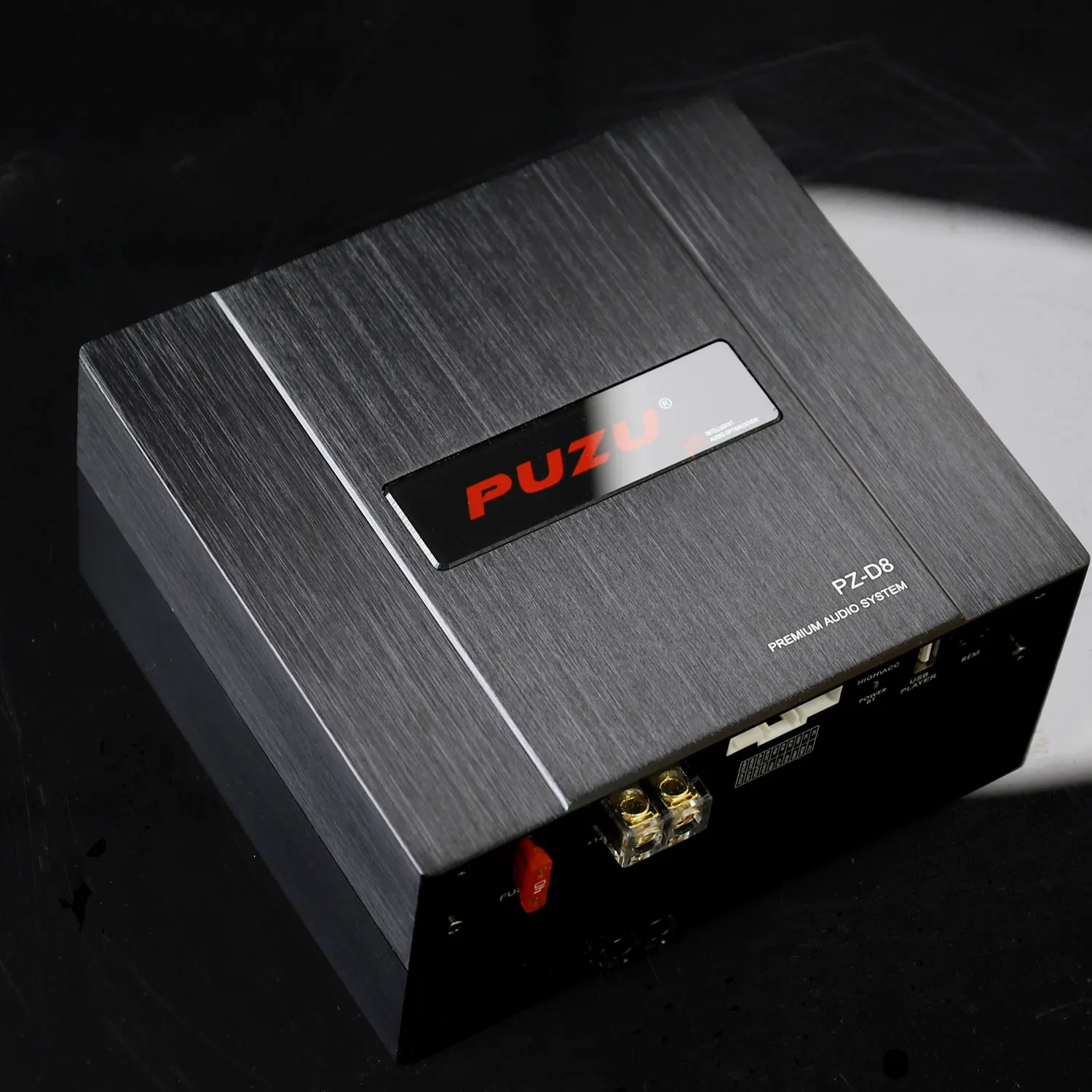 Puzu PZ-D8 dクラス8チャンネルカーオーディオdspアンププロセッサ4X220W電源出力デジタル信号プロセッサオーディオシステム
