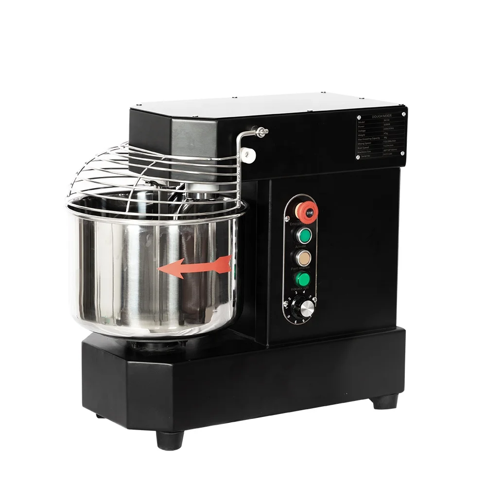 

New 10L Commercial 304 Stainless Steel Dough Mixer with Adjustable Speed Emergency Stop Energy Saving Bakery Equipment