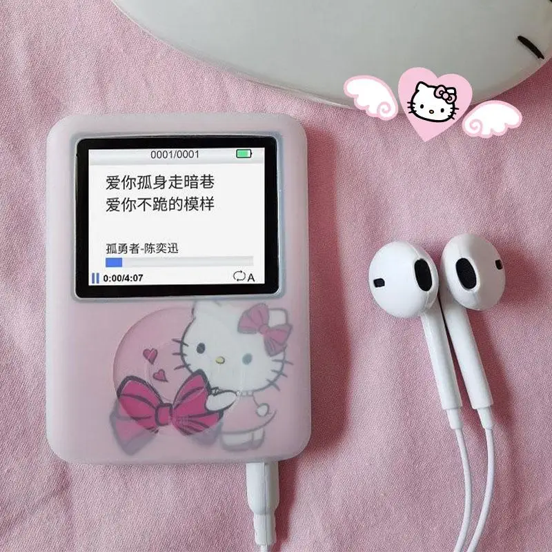 سانريوس مرحبا كيتي Mp3 طالب أنيمي موسيقى صغيرة وكمان الرياضة رفيق الصوت يمكن لعبها خارجيًا لعبة أطفال فتاة هدية