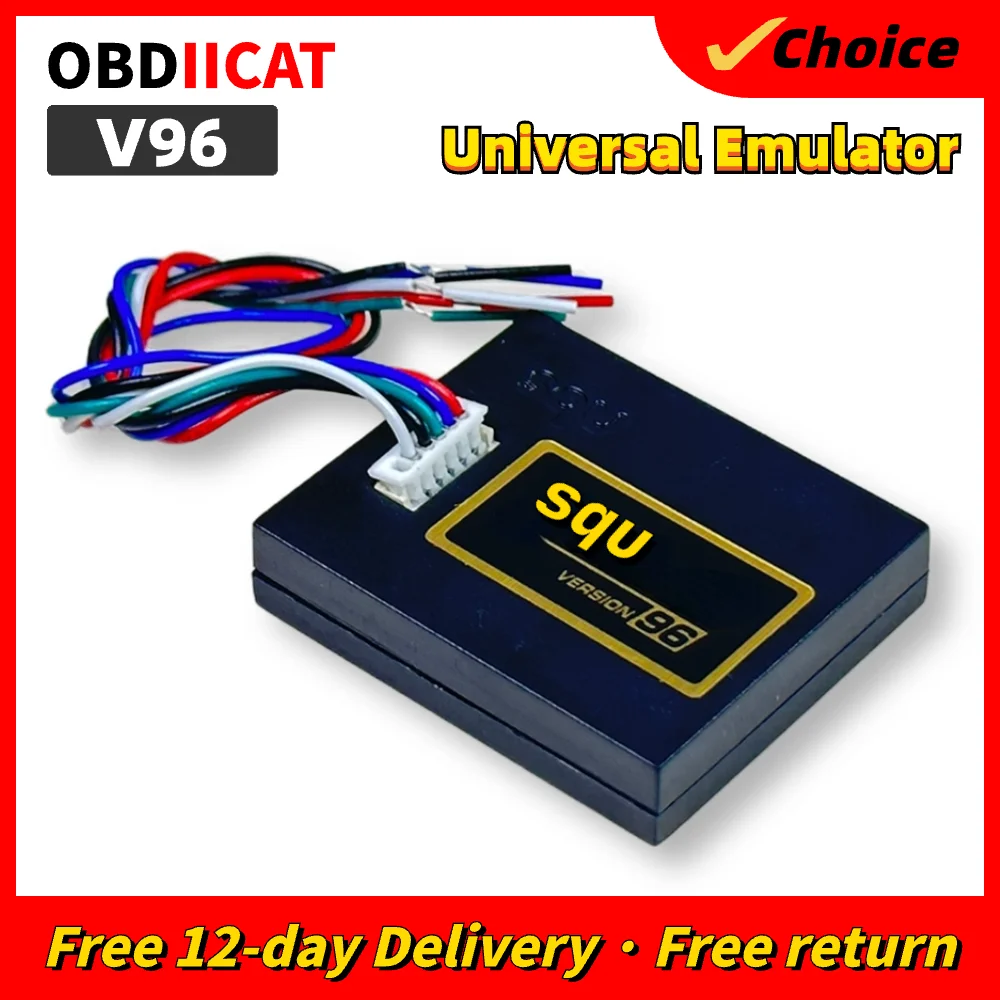 Universal OF96 Car Emulator Diagnostic Signal Reset Tacho Immo Program Place ESL Diagnostic Seat Occupancy Sensor Tool